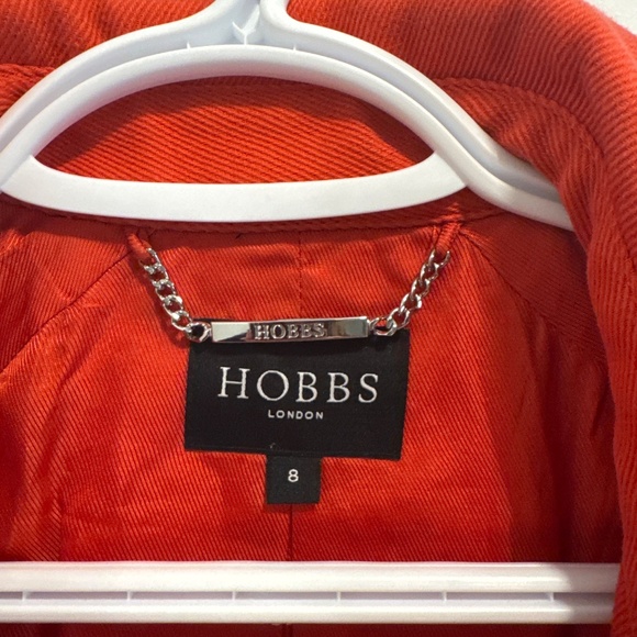 Burnt Orange Twill Jacket - Hobbs London (UK 8/ US 4) - Picture 3 of 7